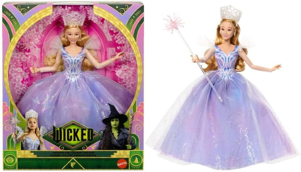 New Mattel Wicked Movie Deluxe Glinda Fashion Doll In Box For Good Gown
